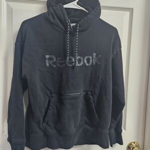 Reebok Men's Black Hoodie with Logo